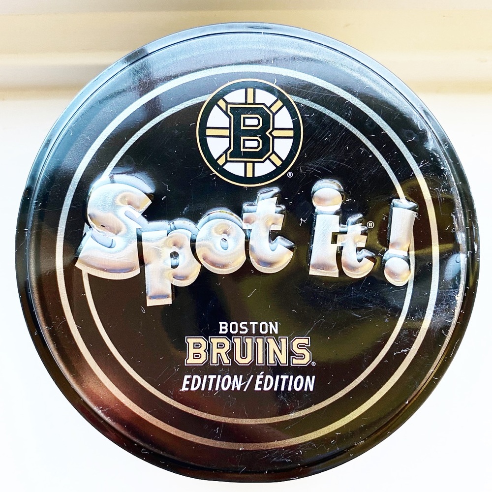 Boston Bruins Spot It! game + tin